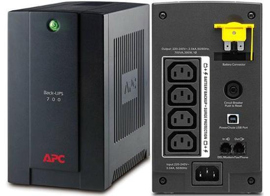 APC Back-UPS 700VA, 230V, AVR, IEC Sockets